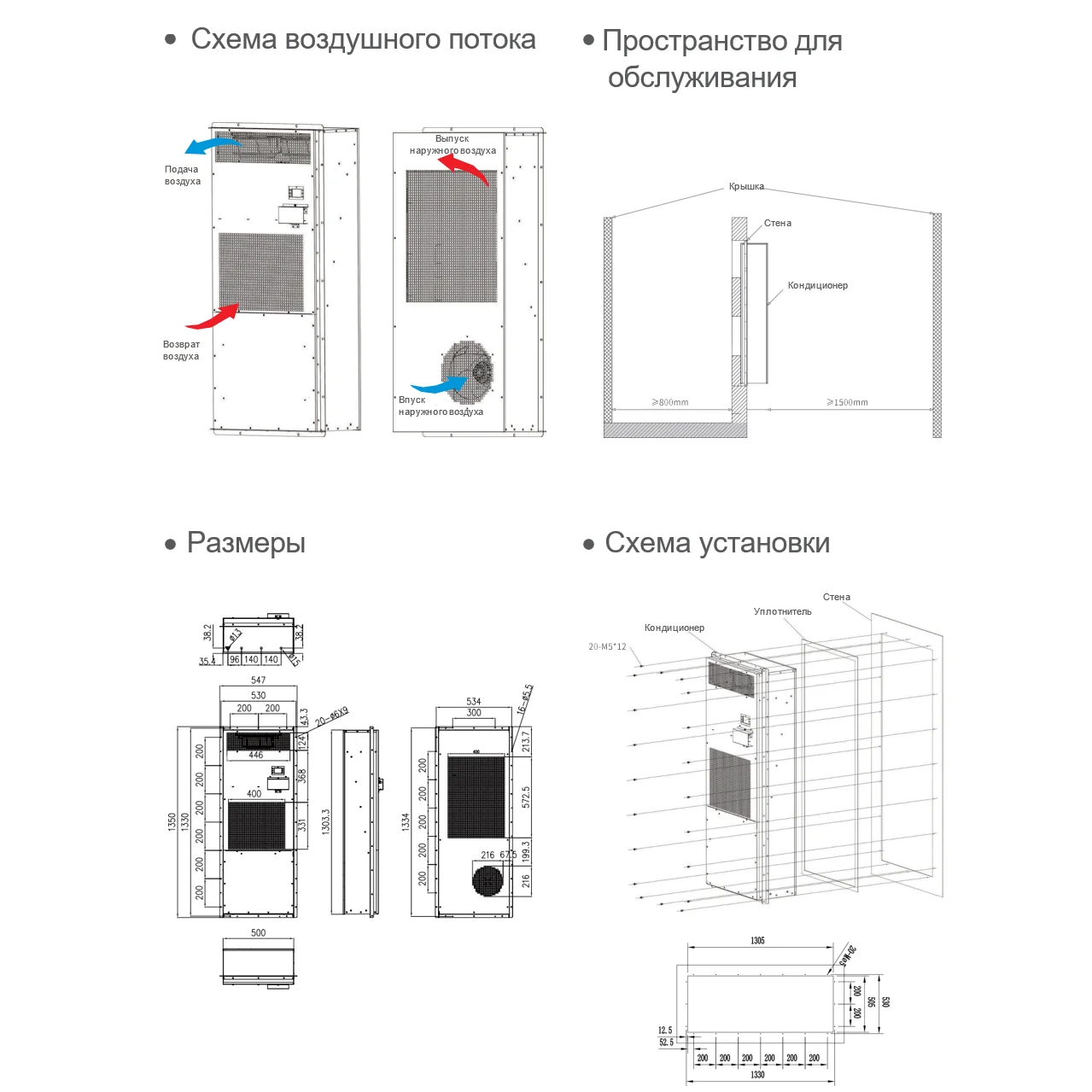 Кондиционер уличного типа COPT.KZ 3–5 кВт